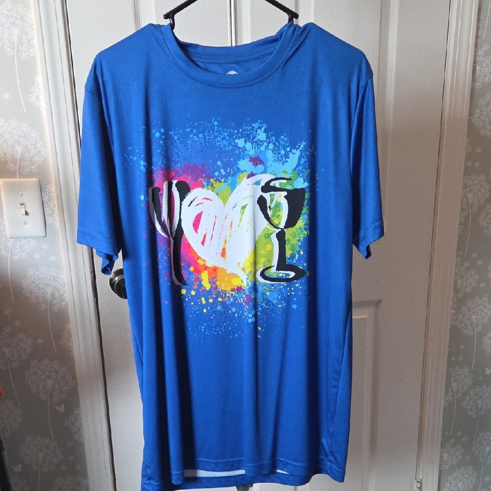 Blue Wegmans Athletic T-Shirt with Classic Logo